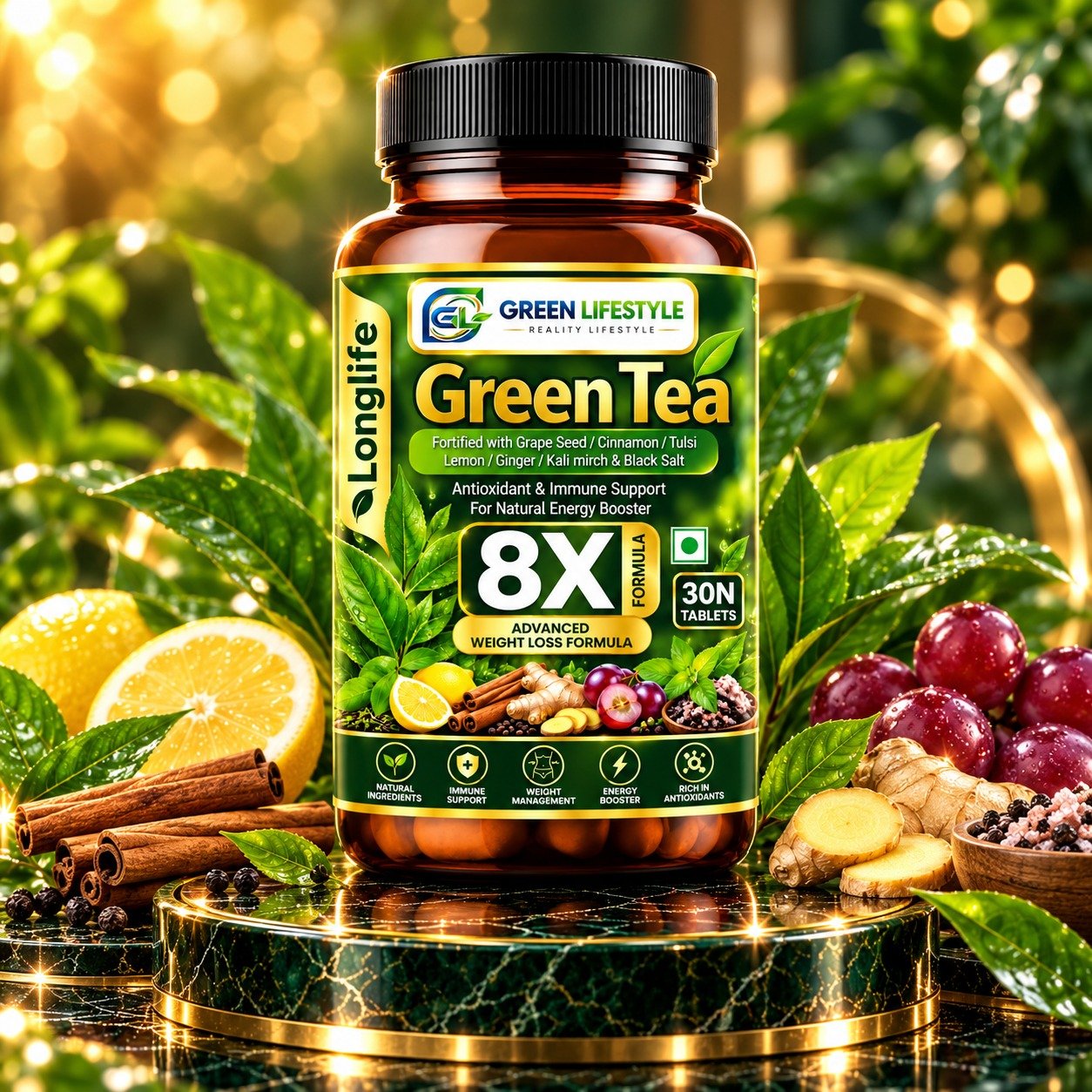 GREEN TEA 8X - 30N